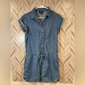 PAIGE Mila Denim Shirt Dress Chambray Small